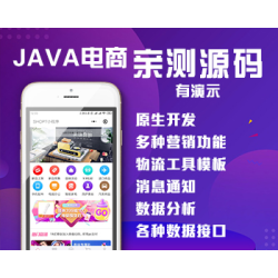 B2B2C商城JAVA电商系统（ 含APP PC 小程序 H5商城）可二次开发也可直接部署上线运营