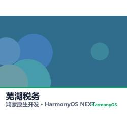 鸿蒙原生开发｜芜湖税务app软件定制开发鸿蒙版